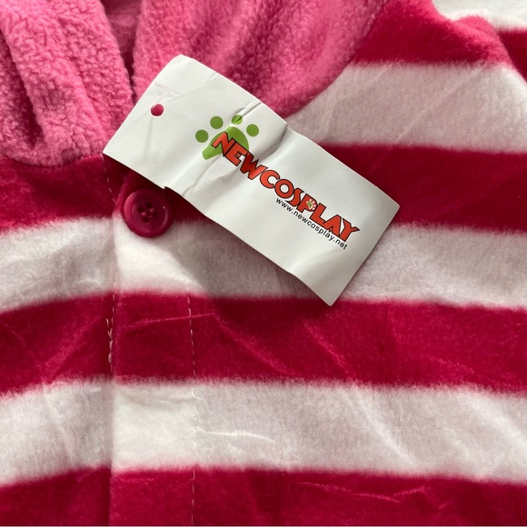 NWT Cheshire Cat Pink Striped Onesie Size - Picture 3 of 16